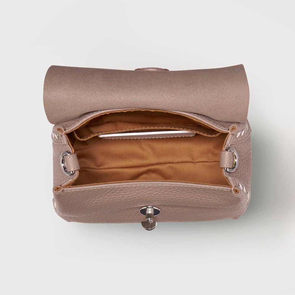 Zanellato BORSA POSTINA® BABY IN PELLE MARTELLATA GREY CENERINO | Zanellato