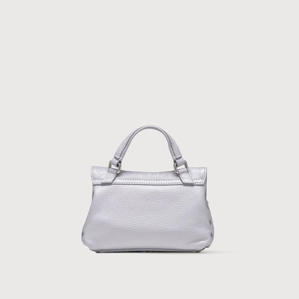 Zanellato BORSA POSTINA® BABY IN PELLE MARTELLATA GREY CLOUD | Zanellato