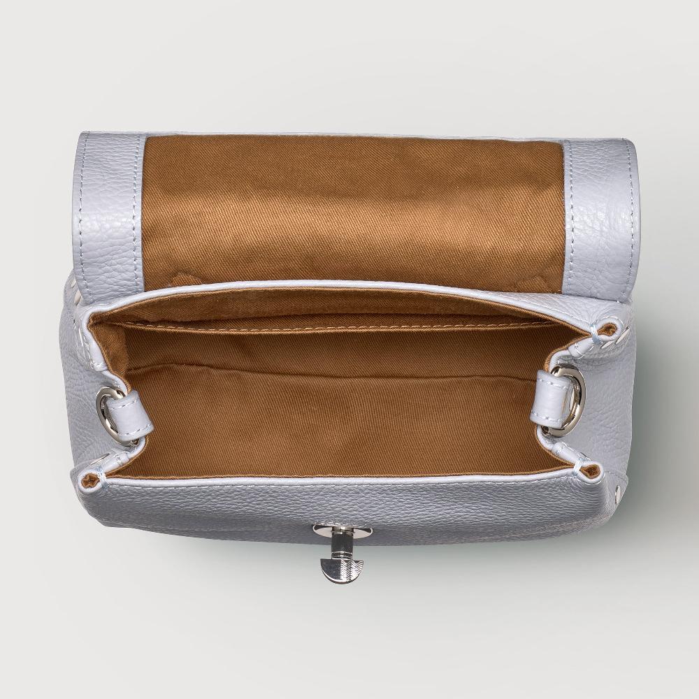 Zanellato BORSA POSTINA® BABY IN PELLE MARTELLATA GREY CLOUD | Zanellato