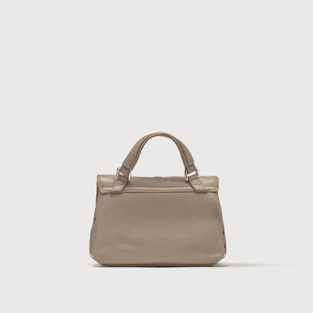 Zanellato BORSA POSTINA® BABY IN PELLE MARTELLATA GREY CRETA | Zanellato