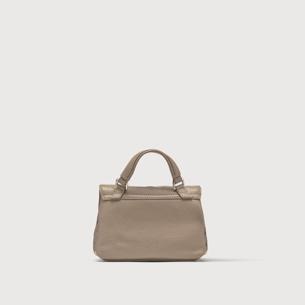 Zanellato BORSA POSTINA® BABY IN PELLE MARTELLATA GREY CRETA | Zanellato