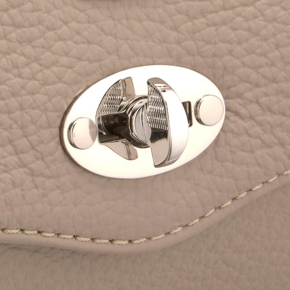 Zanellato BORSA POSTINA® BABY IN PELLE MARTELLATA GREY CRETA | Zanellato