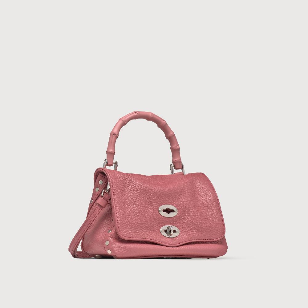 Zanellato BORSA POSTINA® BABY IN PELLE MARTELLATA PINK ROSATO | Zanellato