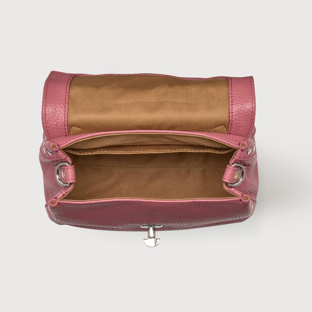 Zanellato BORSA POSTINA® BABY IN PELLE MARTELLATA PINK ROSATO | Zanellato