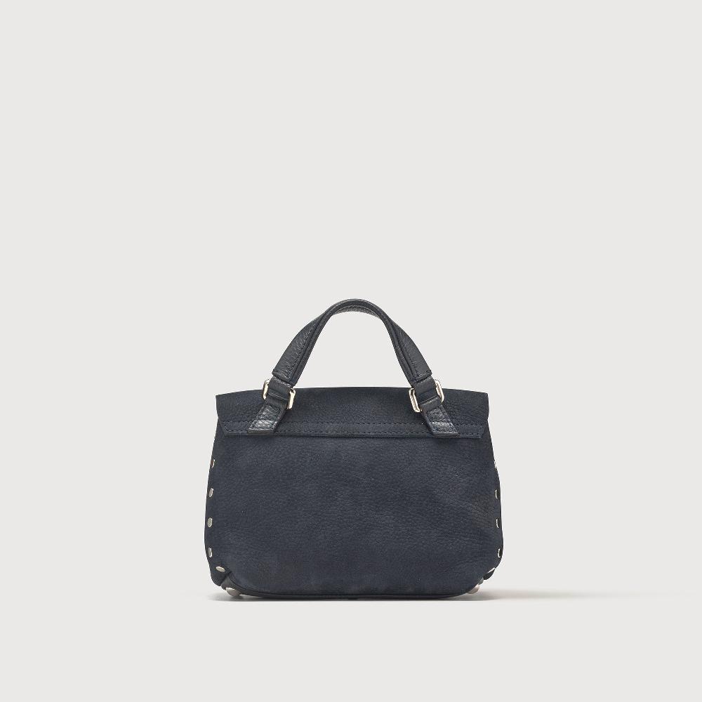 Zanellato BORSA POSTINA® BABY IN PELLE NABUK BLUE NOTTE | Zanellato