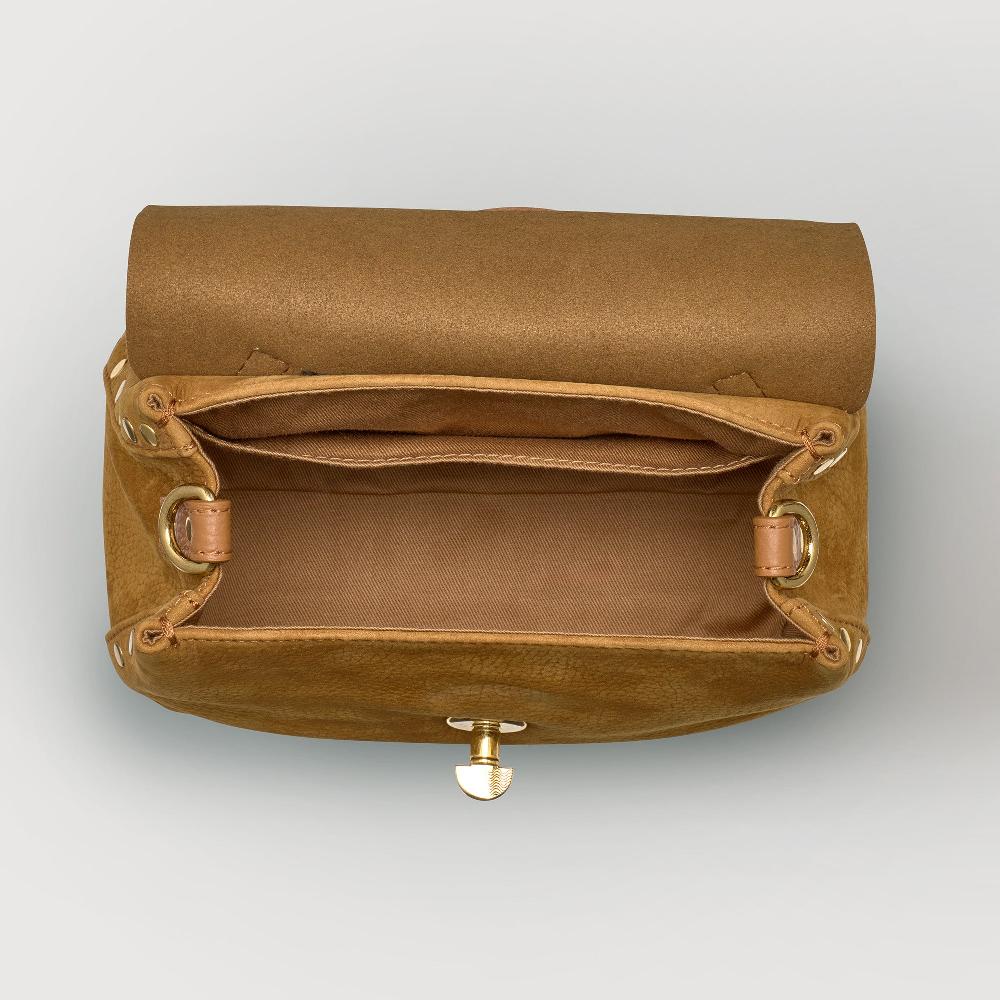 Zanellato BORSA POSTINA® BABY IN PELLE NABUK BROWN BRANDY | Zanellato