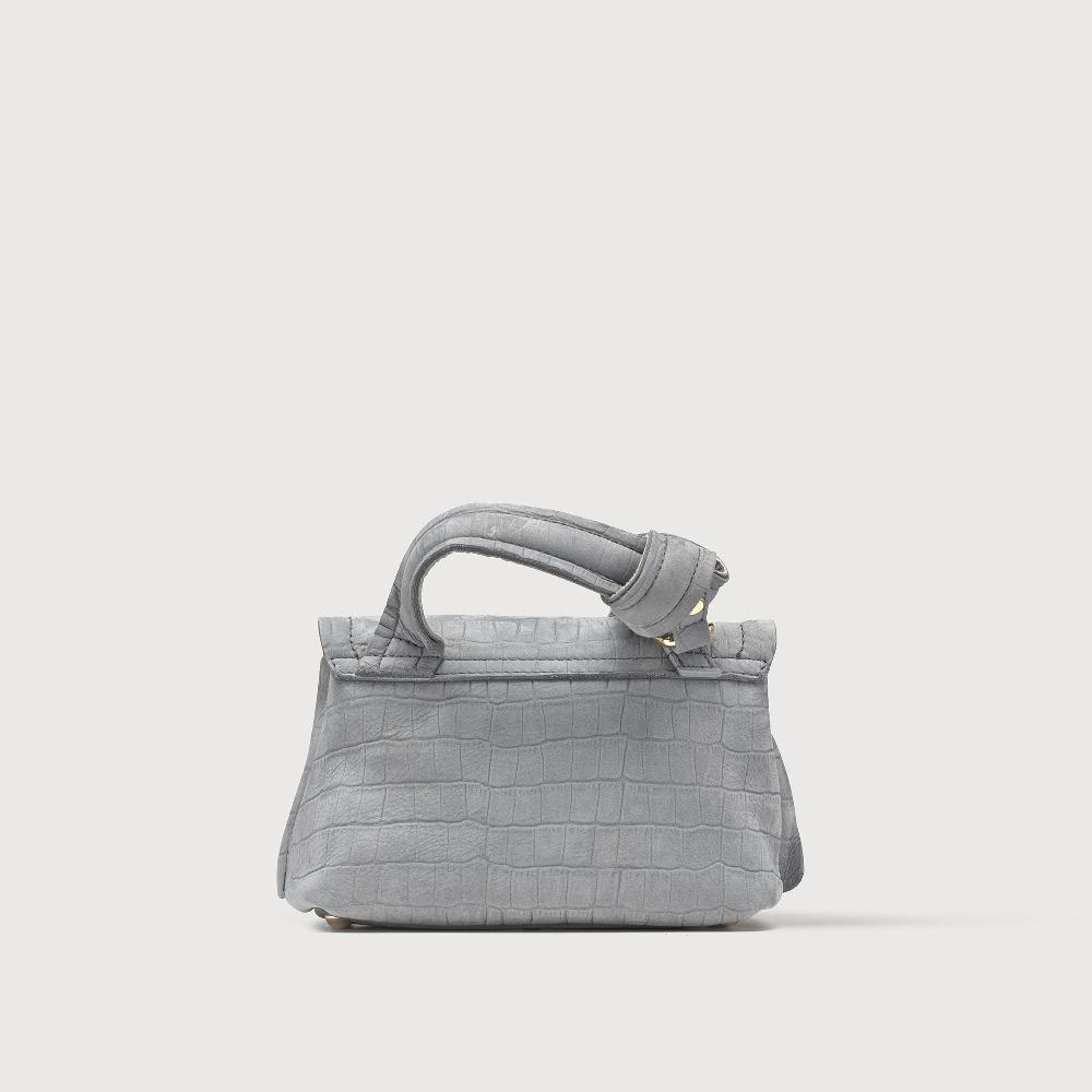 Zanellato BORSA POSTINA® BABY IN PELLE NABUK GREY PIOGGIA | Zanellato