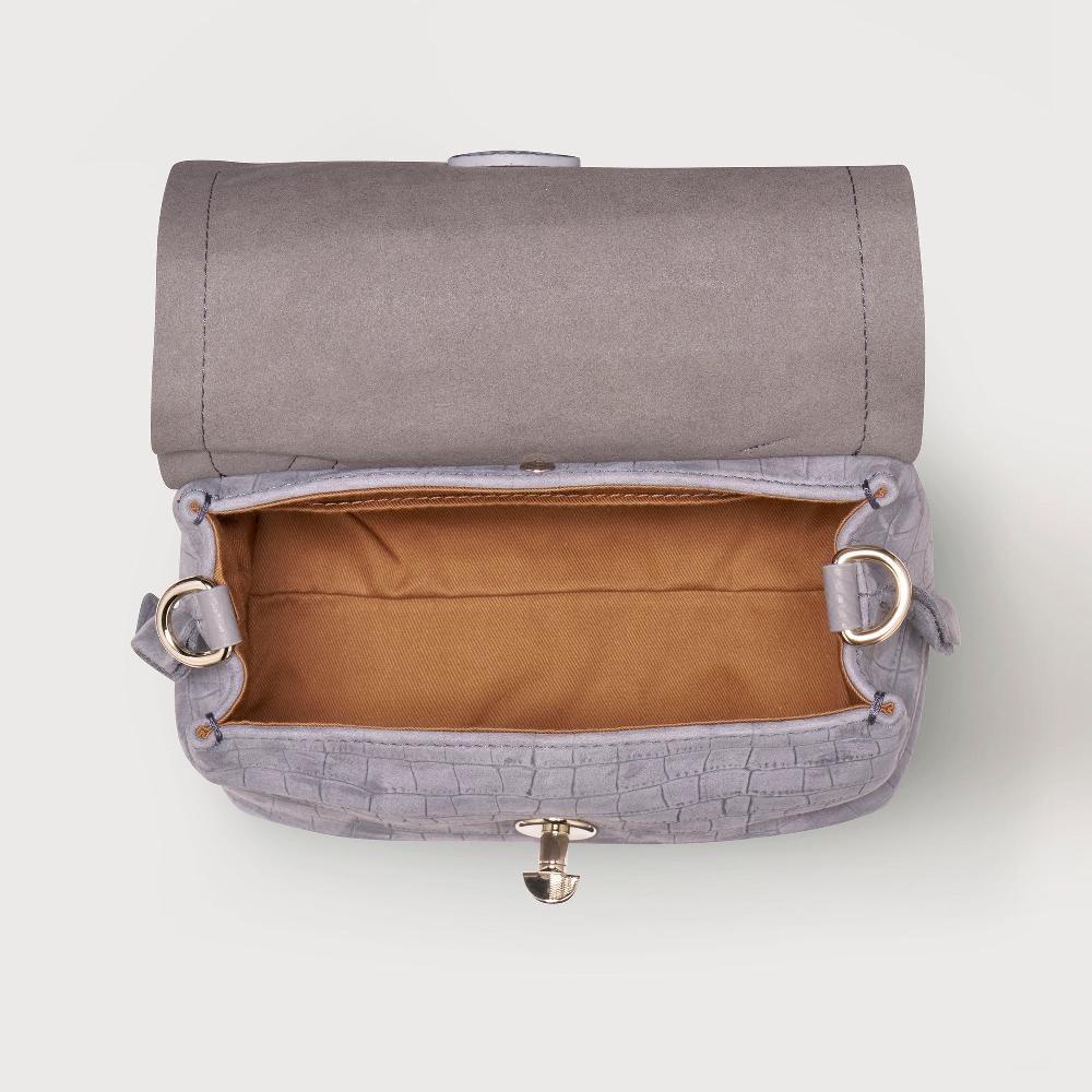 Zanellato BORSA POSTINA® BABY IN PELLE NABUK GREY PIOGGIA | Zanellato