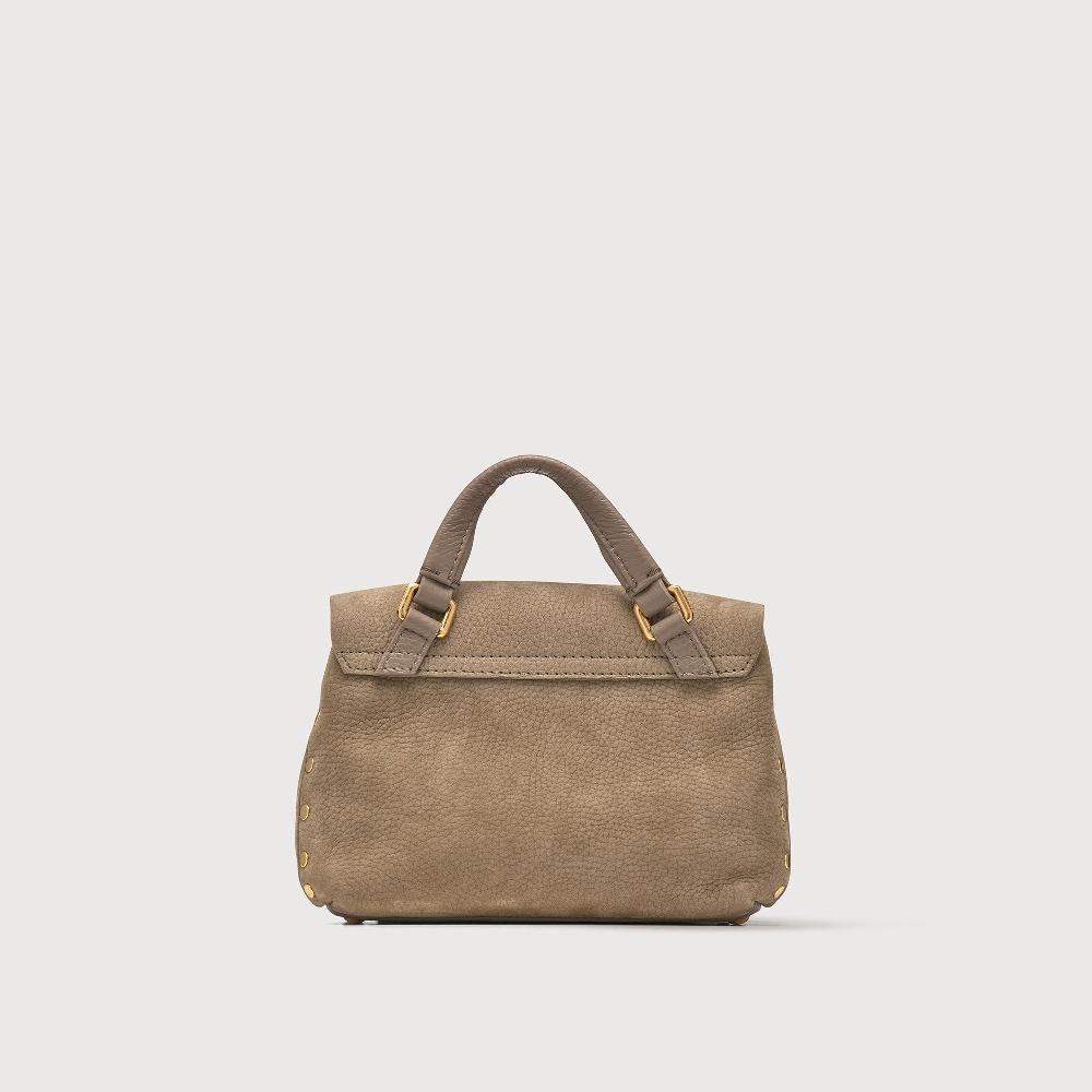 Zanellato BORSA POSTINA® BABY IN PELLE NABUK GREY VOLTOLINA | Zanellato