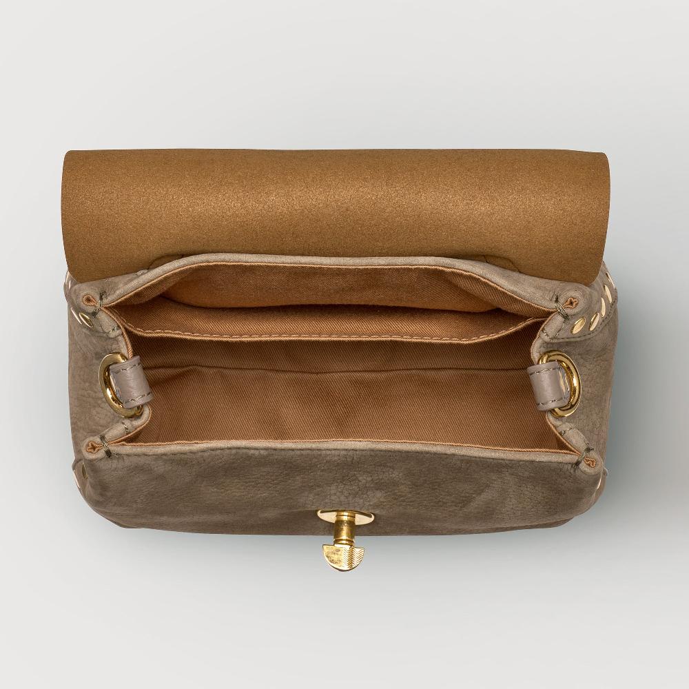 Zanellato BORSA POSTINA® BABY IN PELLE NABUK GREY VOLTOLINA | Zanellato