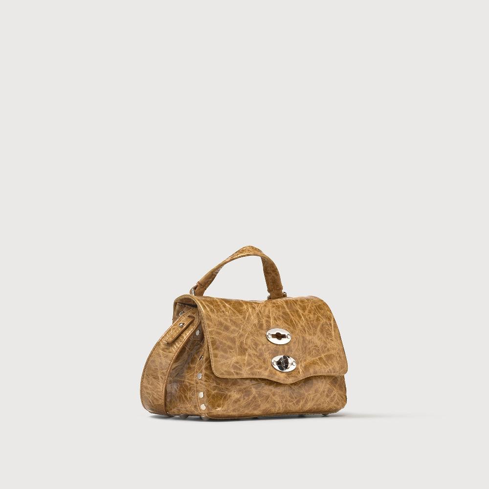 Zanellato BORSA POSTINA® BABY IN PELLE SPAZZOLATA BROWN CARPINESE | Zanellato