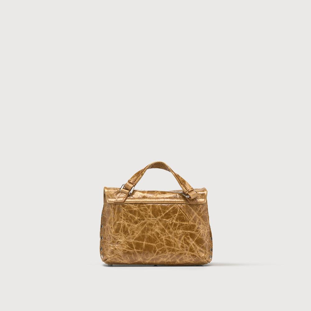 Zanellato BORSA POSTINA® BABY IN PELLE SPAZZOLATA BROWN CARPINESE | Zanellato