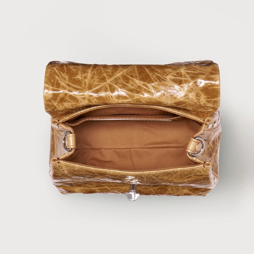 Zanellato BORSA POSTINA® BABY IN PELLE SPAZZOLATA BROWN CARPINESE | Zanellato