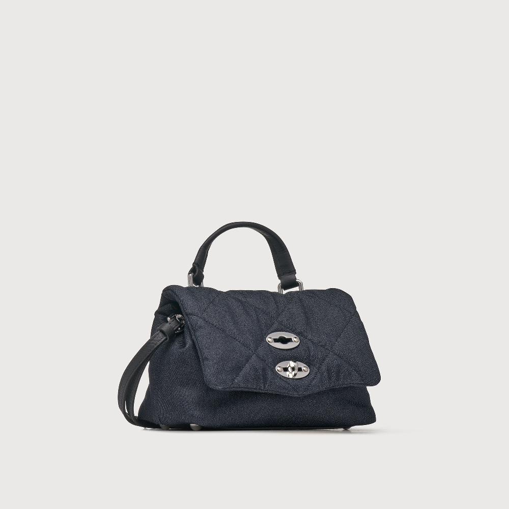 Zanellato BORSA POSTINA® BABY IN TESSUTO DENIM PADDED BLUE NIMES | Zanellato