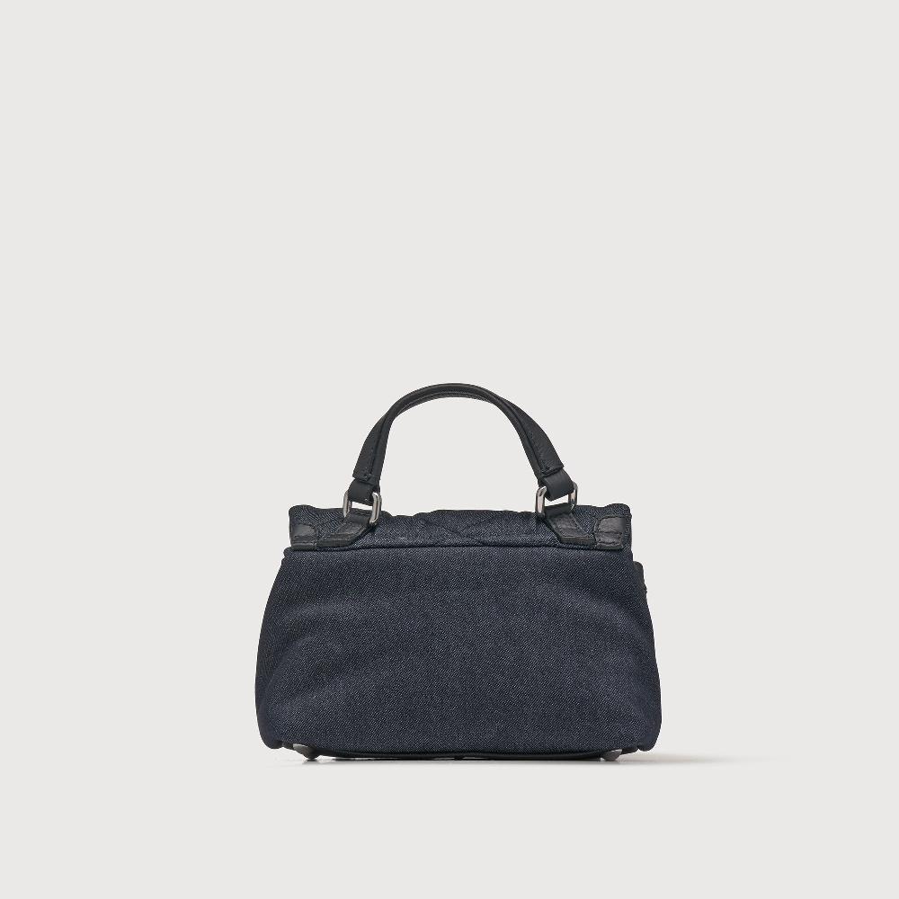 Zanellato BORSA POSTINA® BABY IN TESSUTO DENIM PADDED BLUE NIMES | Zanellato