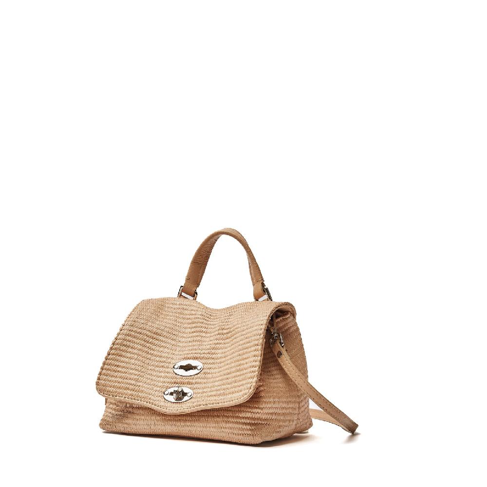 Zanellato BORSA POSTINA® BABY IN TESSUTO PAGLIA BEIGE AGAR AGAR | Zanellato