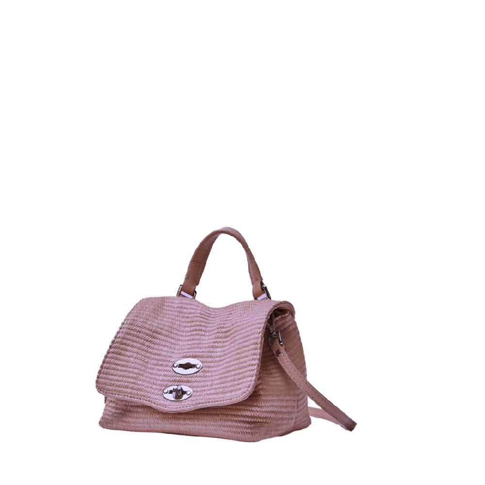 Zanellato BORSA POSTINA® BABY IN TESSUTO PAGLIA VIOLET MODENA | Zanellato