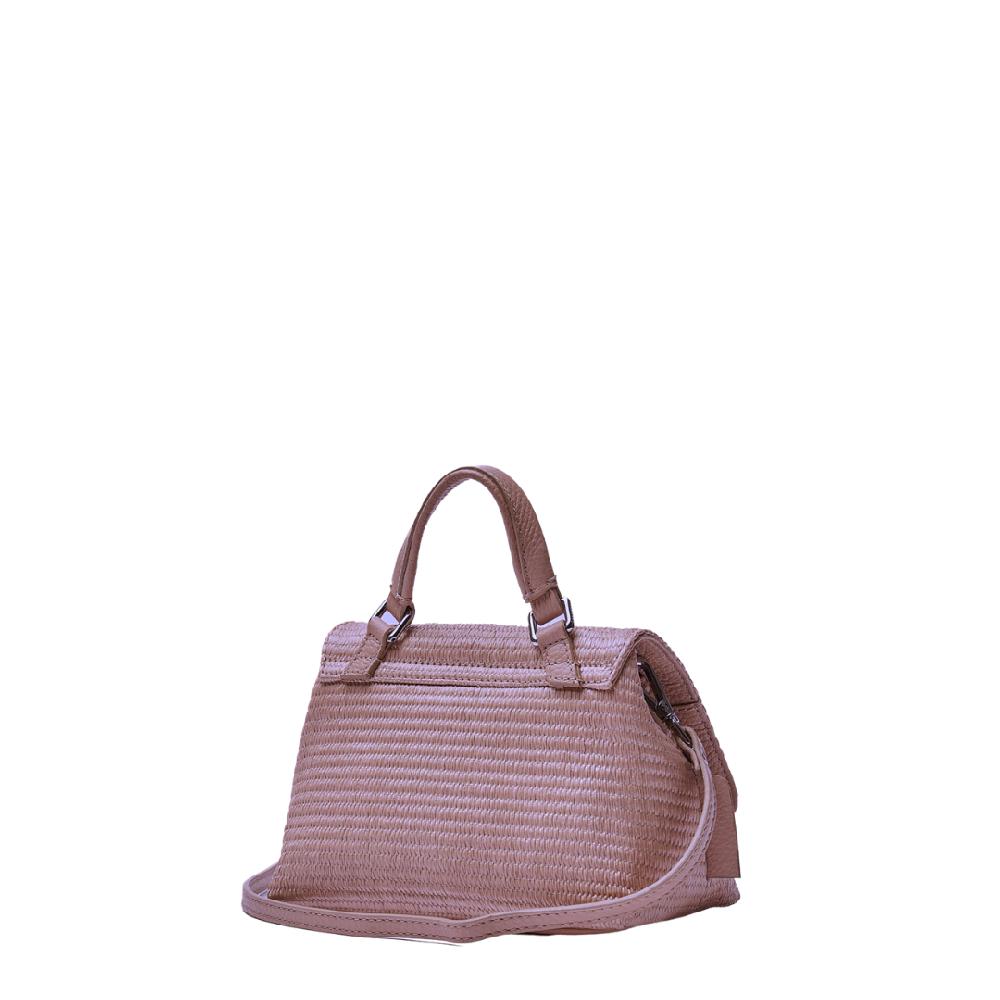 Zanellato BORSA POSTINA® BABY IN TESSUTO PAGLIA VIOLET MODENA | Zanellato