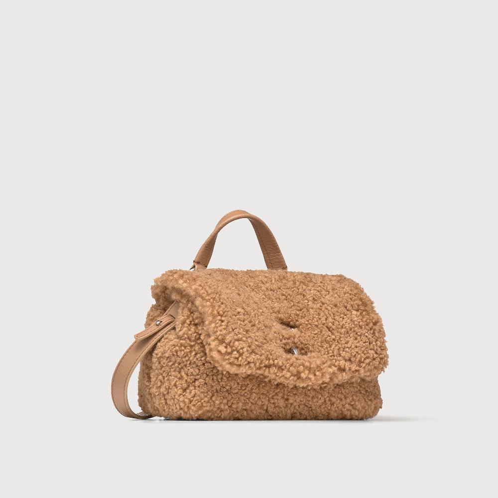 Zanellato BORSA POSTINA® BABY IN TESSUTO TEDDY BROWN TEDDY | Zanellato