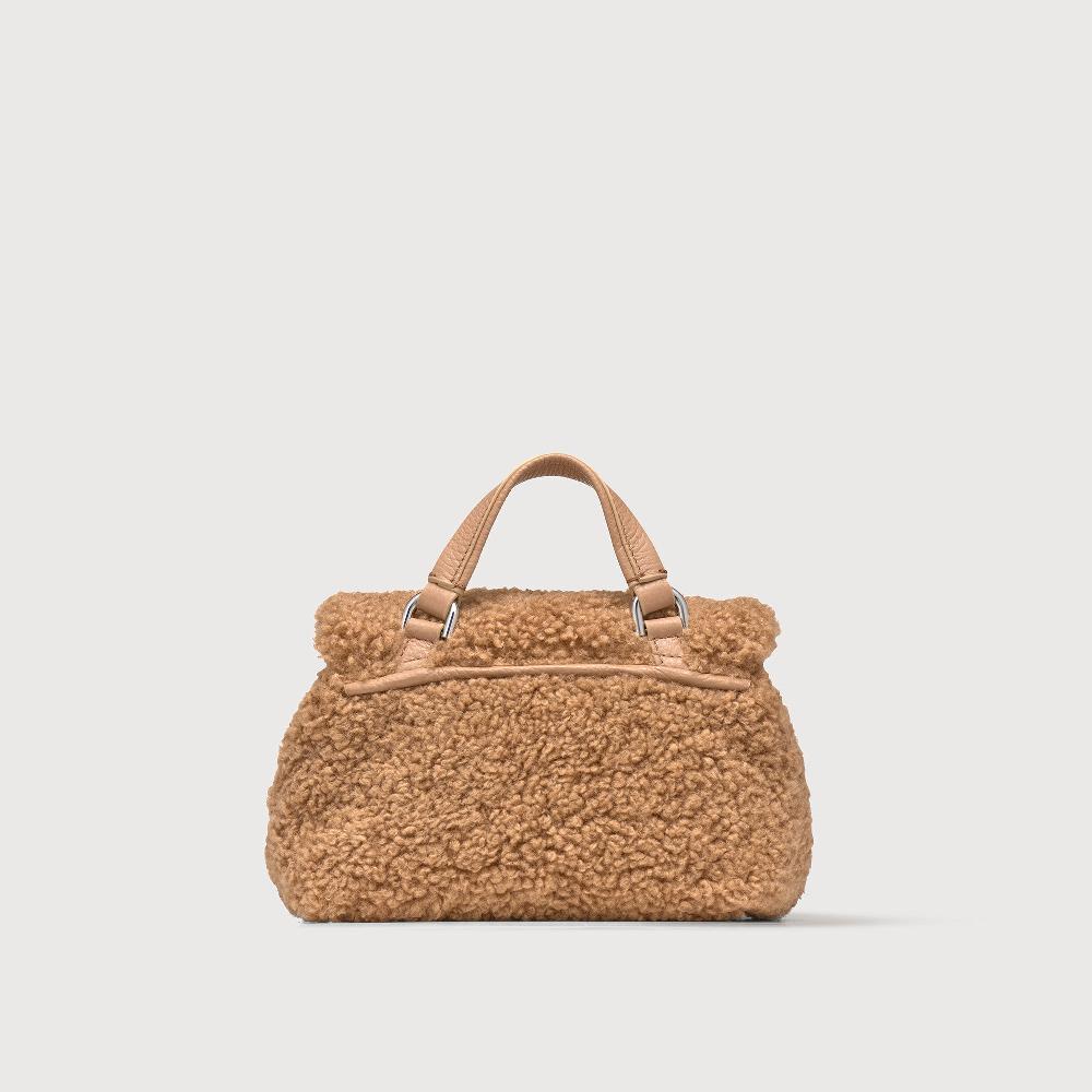 Zanellato BORSA POSTINA® BABY IN TESSUTO TEDDY BROWN TEDDY | Zanellato