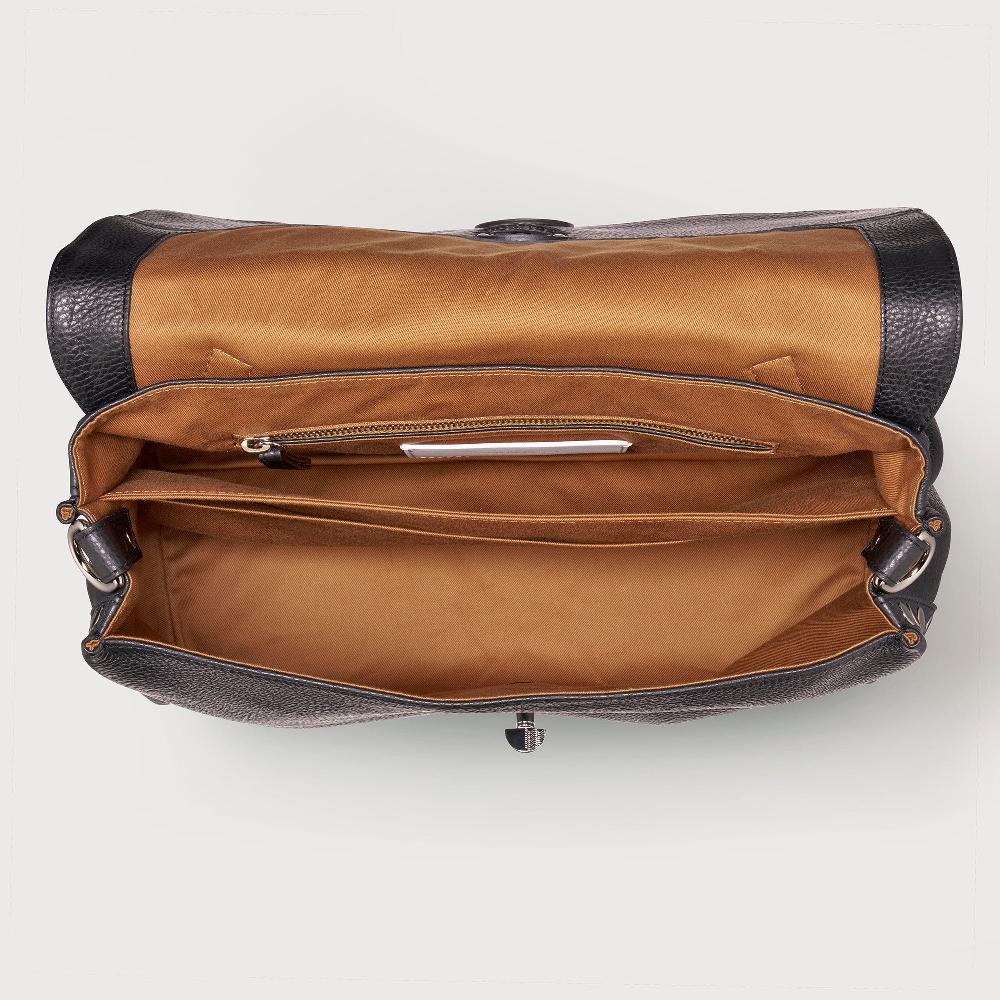 Zanellato BORSA POSTINA® MEDIUM IN PELLE MARTELLATA BLACK NERO | Zanellato