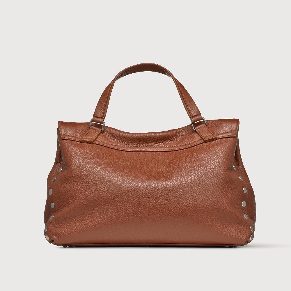 Zanellato BORSA POSTINA® MEDIUM IN PELLE MARTELLATA BROWN CANALETTO | Zanellato