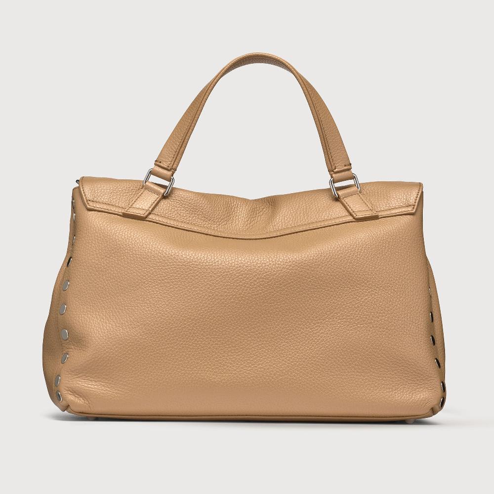 Zanellato BORSA POSTINA® MEDIUM IN PELLE MARTELLATA BROWN CAPPUCCINO | Zanellato