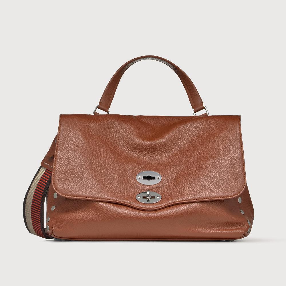 Zanellato BORSA POSTINA® MEDIUM IN PELLE MARTELLATA BROWN CANALETTO | Zanellato