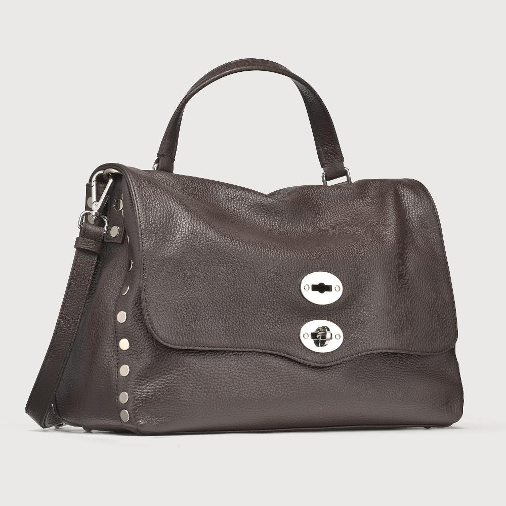 Zanellato BORSA POSTINA® MEDIUM IN PELLE MARTELLATA BROWN MOCACCINO | Zanellato