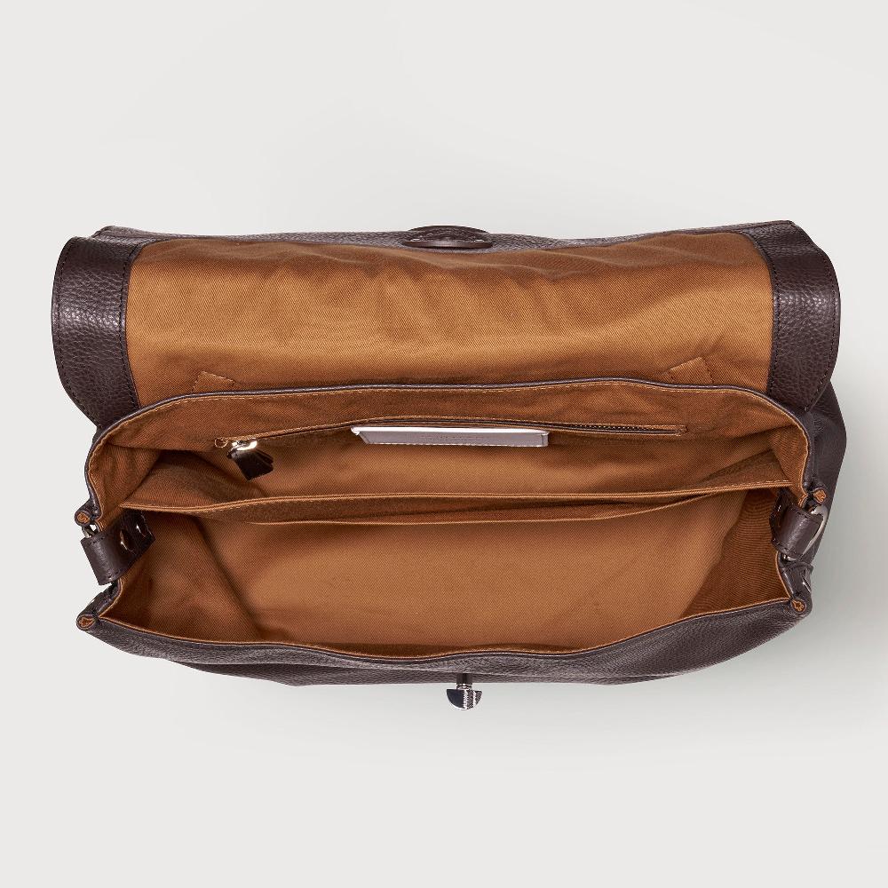 Zanellato BORSA POSTINA® MEDIUM IN PELLE MARTELLATA BROWN MOCACCINO | Zanellato