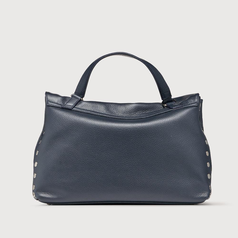 Zanellato BORSA POSTINA® MEDIUM IN PELLE MARTELLATA DARK NAVY | Zanellato