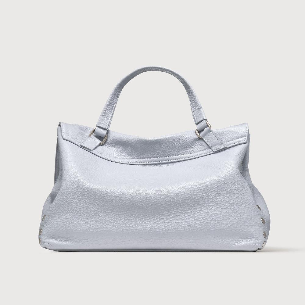 Zanellato BORSA POSTINA® MEDIUM IN PELLE MARTELLATA GREY CLOUD | Zanellato