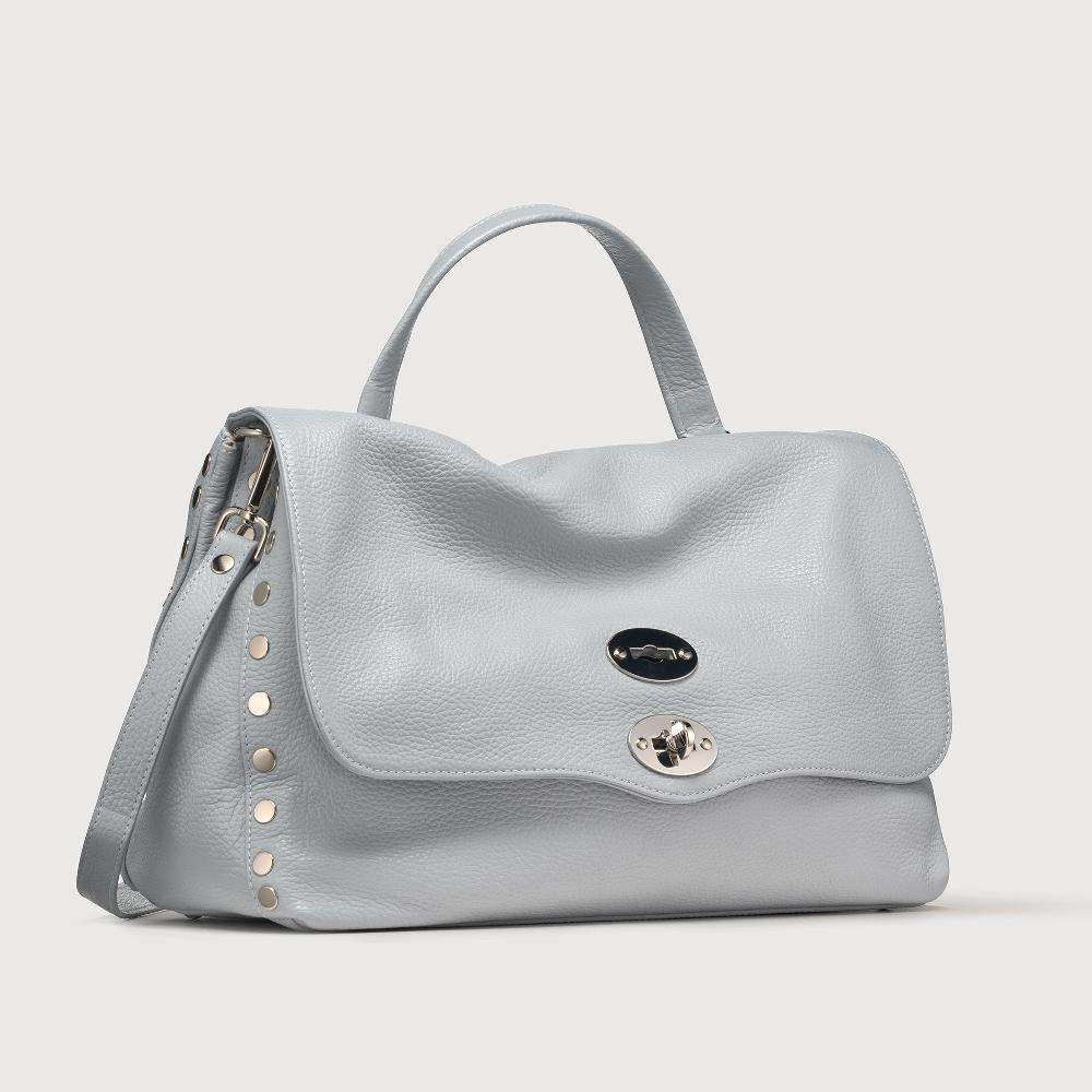 Zanellato BORSA POSTINA® MEDIUM IN PELLE MARTELLATA GREY CLOUD | Zanellato