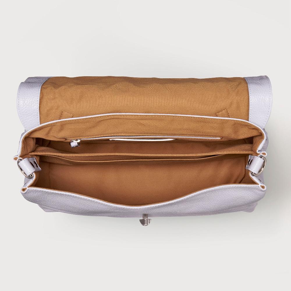 Zanellato BORSA POSTINA® MEDIUM IN PELLE MARTELLATA GREY CLOUD | Zanellato