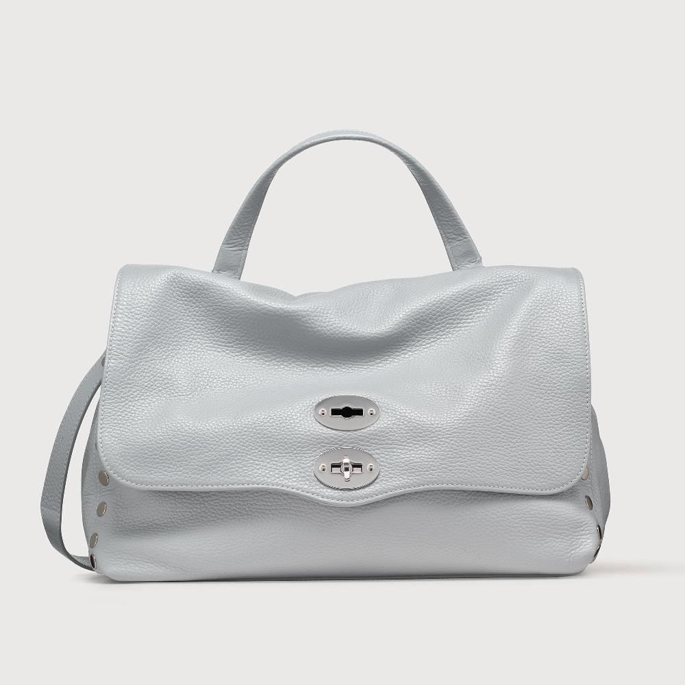 Zanellato BORSA POSTINA® MEDIUM IN PELLE MARTELLATA GREY CLOUD | Zanellato