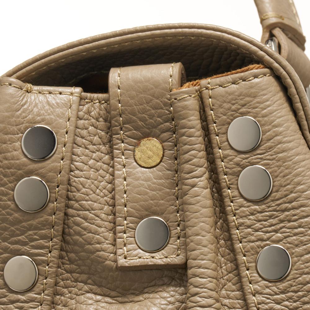 Zanellato BORSA POSTINA® MEDIUM IN PELLE MARTELLATA GREY CRETA | Zanellato