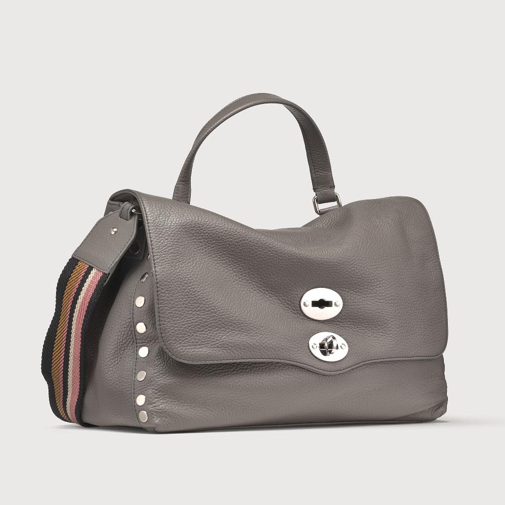 Zanellato BORSA POSTINA® MEDIUM IN PELLE MARTELLATA MONTEBIANCO | Zanellato