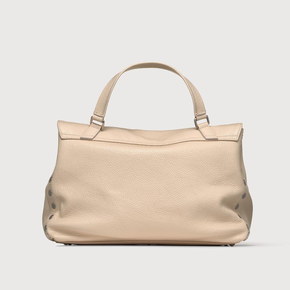 Zanellato BORSA POSTINA® MEDIUM IN PELLE MARTELLATA WHITE BIANCONE | Zanellato