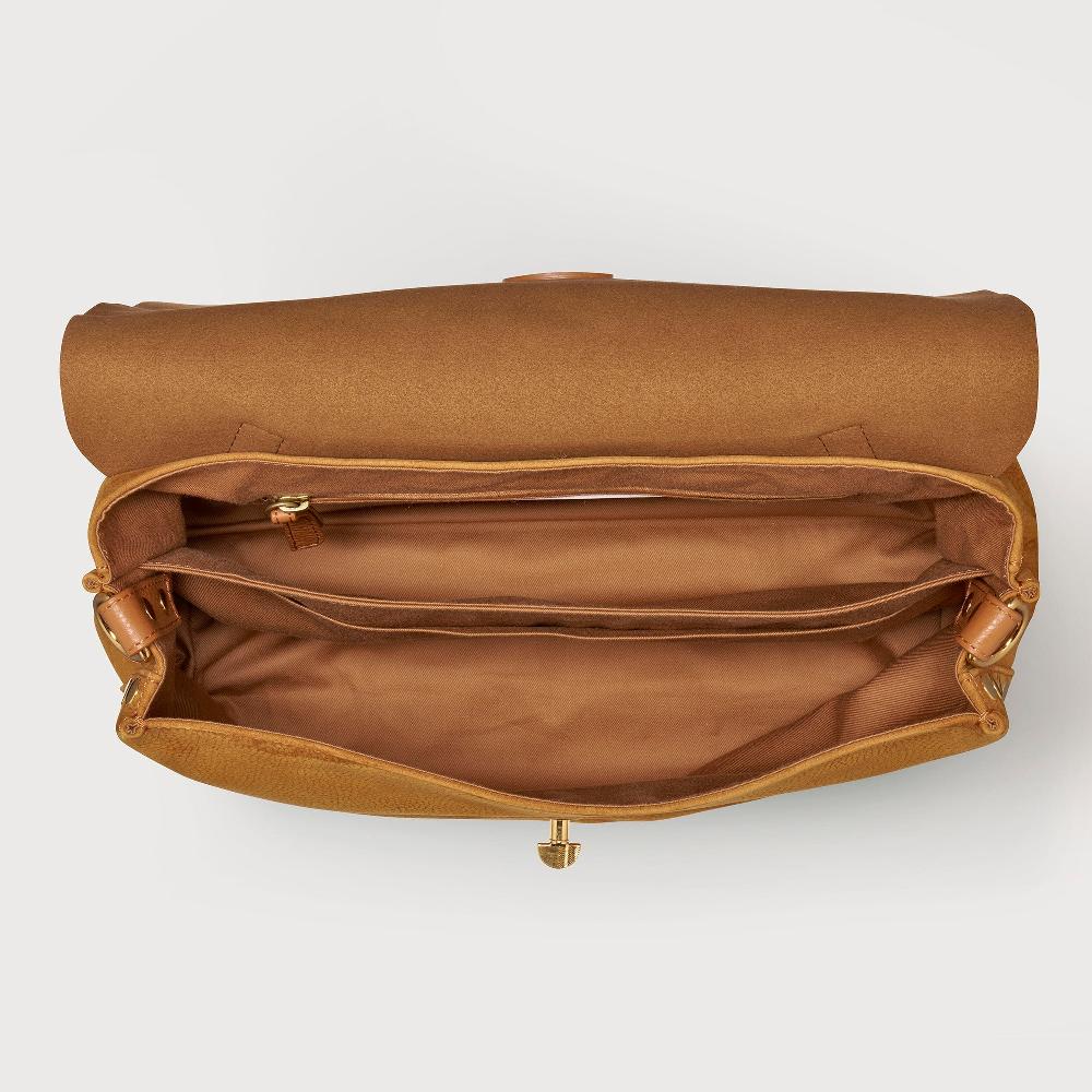 Zanellato BORSA POSTINA® MEDIUM IN PELLE NABUK BROWN BRANDY | Zanellato