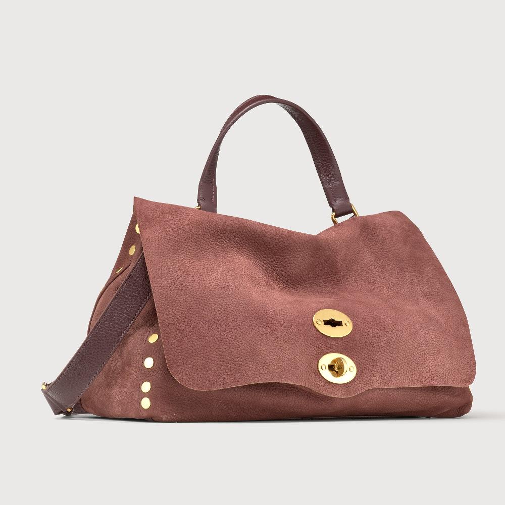 Zanellato BORSA POSTINA® MEDIUM IN PELLE NABUK RED BARBERA | Zanellato