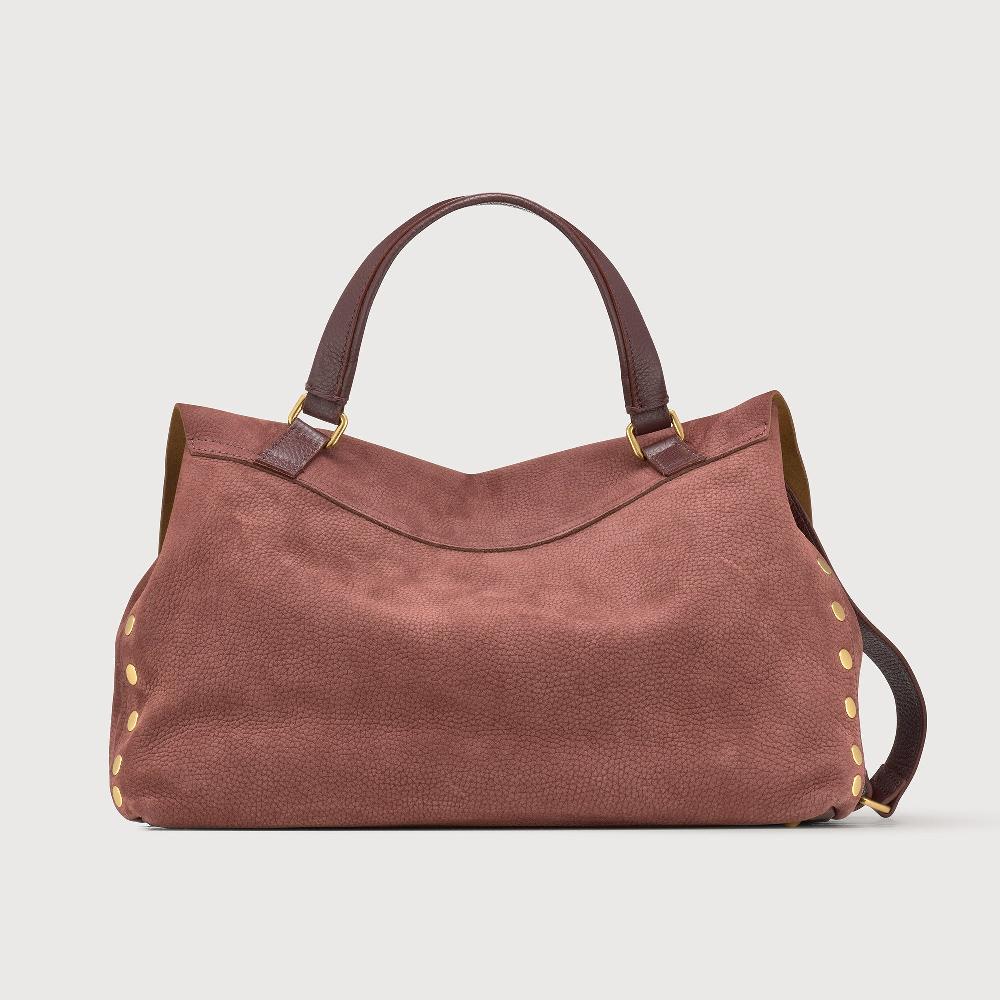 Zanellato BORSA POSTINA® MEDIUM IN PELLE NABUK RED BARBERA | Zanellato