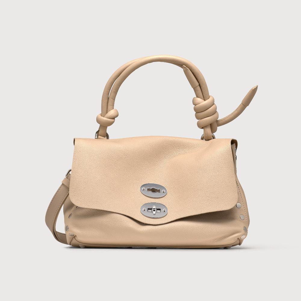 Zanellato BORSA POSTINA® SMALL IN PELLE LISCIA BEIGE BLOOM | Zanellato