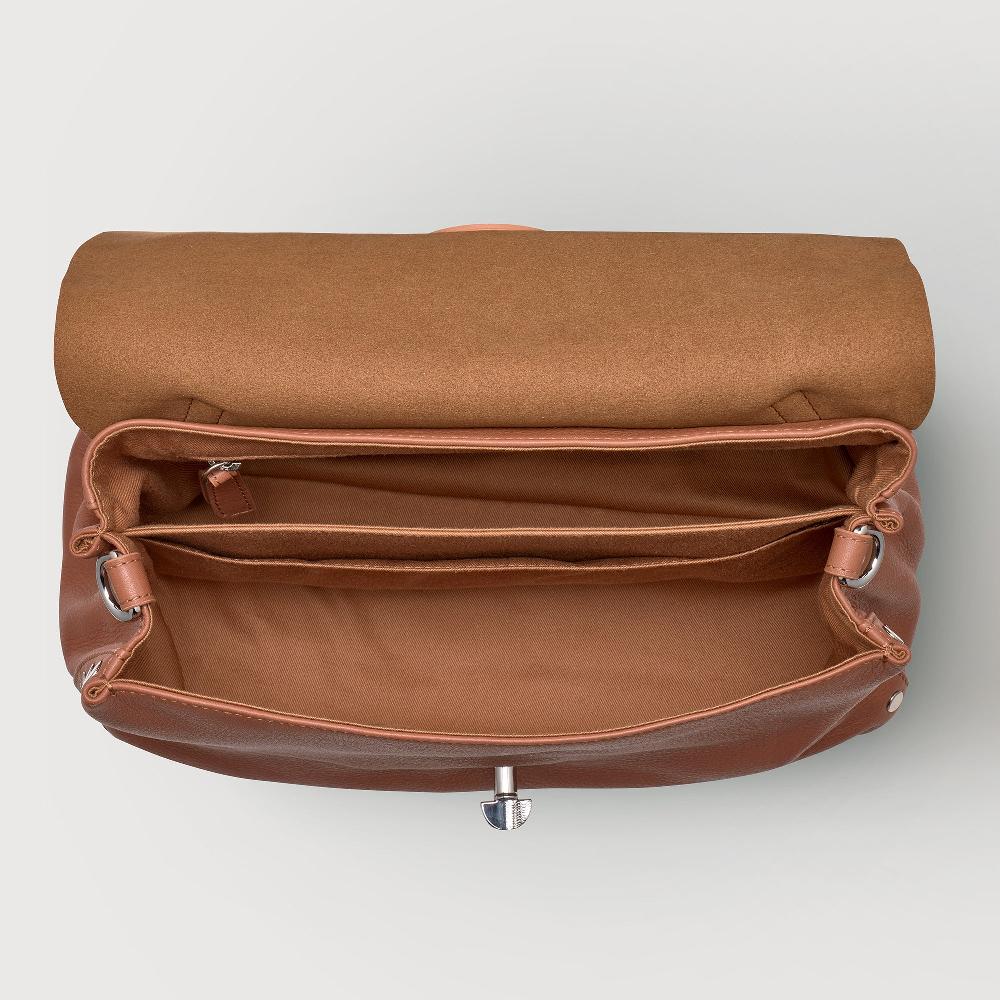 Zanellato BORSA POSTINA® SMALL IN PELLE LISCIA BEIGE GENCO | Zanellato