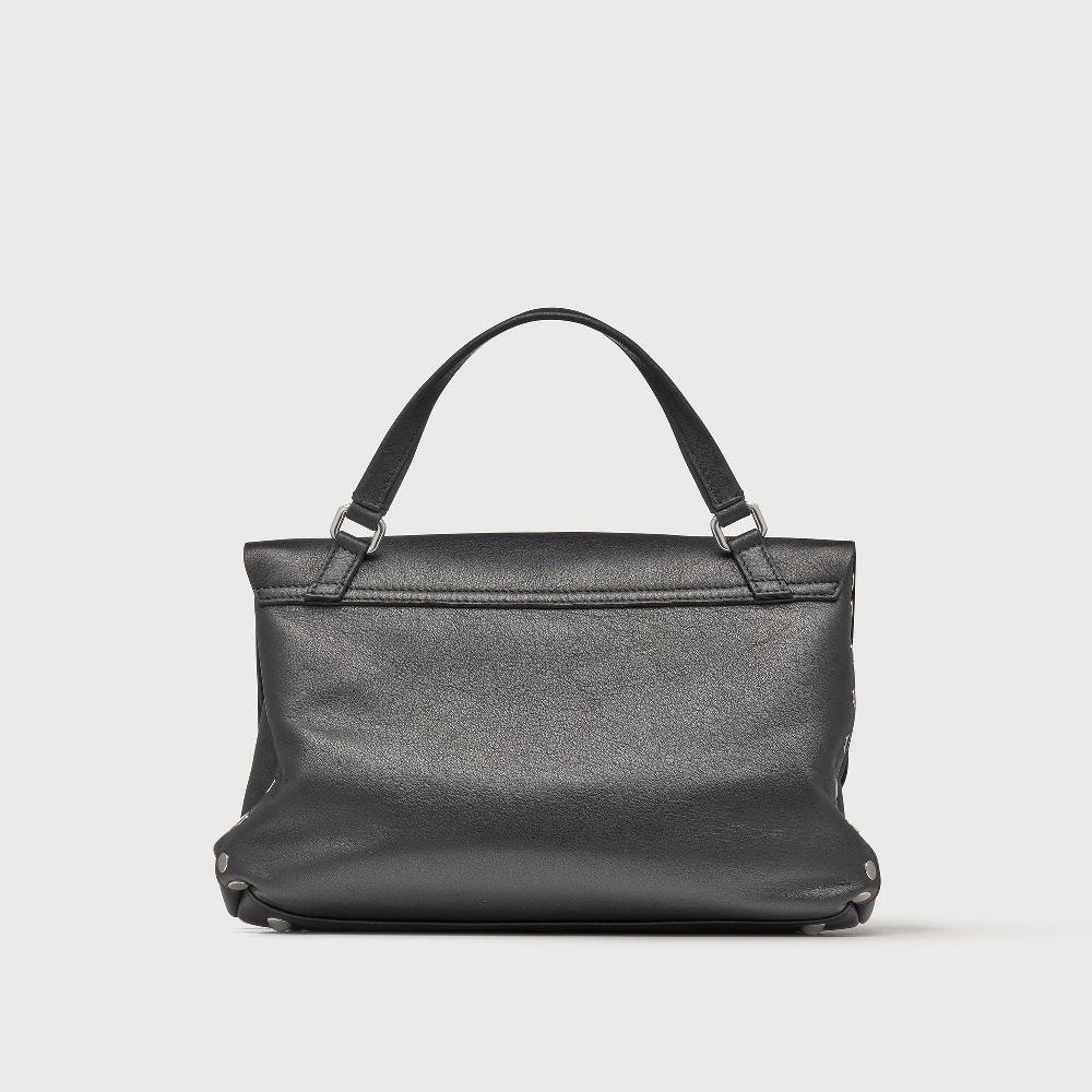 Zanellato BORSA POSTINA® SMALL IN PELLE LISCIA BLACK NERO | Zanellato