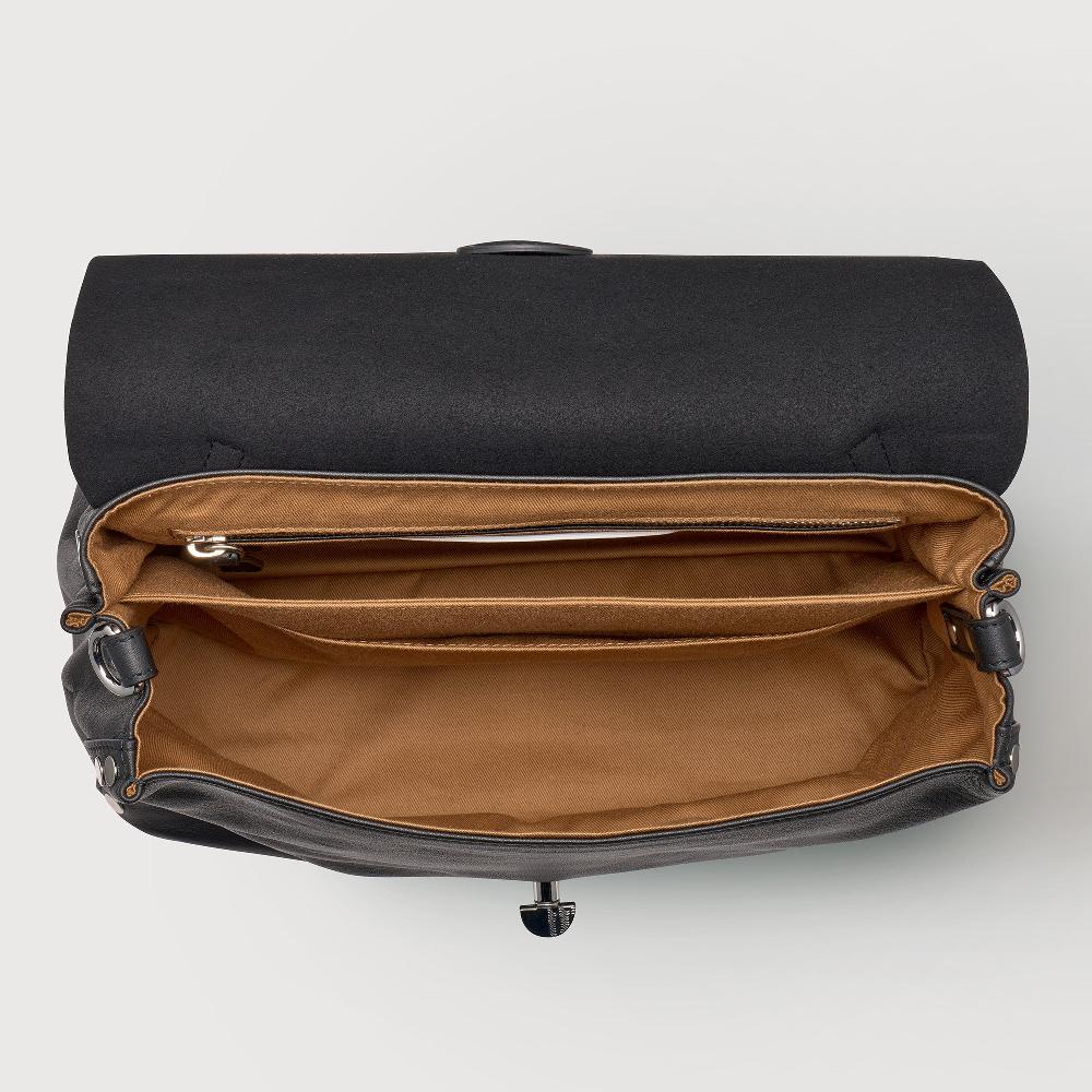 Zanellato BORSA POSTINA® SMALL IN PELLE LISCIA BLACK NERO | Zanellato