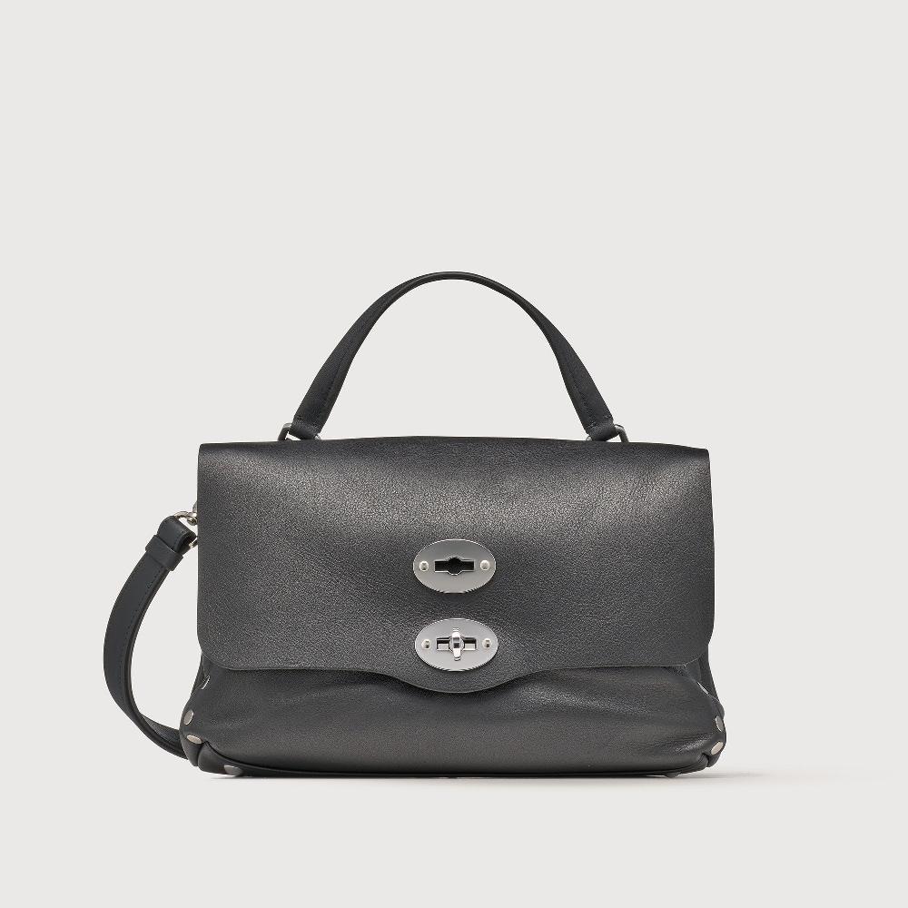 Zanellato BORSA POSTINA® SMALL IN PELLE LISCIA BLACK NERO | Zanellato