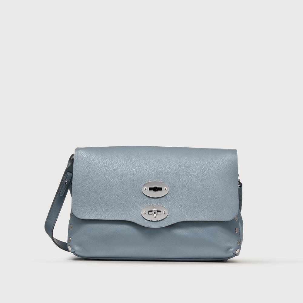 Zanellato BORSA POSTINA® SMALL IN PELLE LISCIA BLUE GRAN LAGUNA | Zanellato