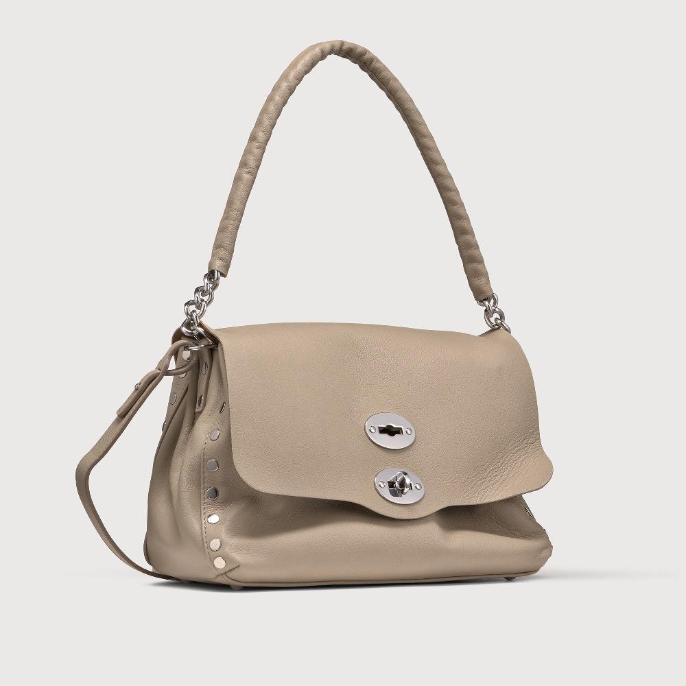 Zanellato BORSA POSTINA® SMALL IN PELLE LISCIA GREY SASSONE | Zanellato