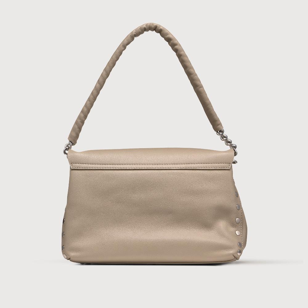 Zanellato BORSA POSTINA® SMALL IN PELLE LISCIA GREY SASSONE | Zanellato