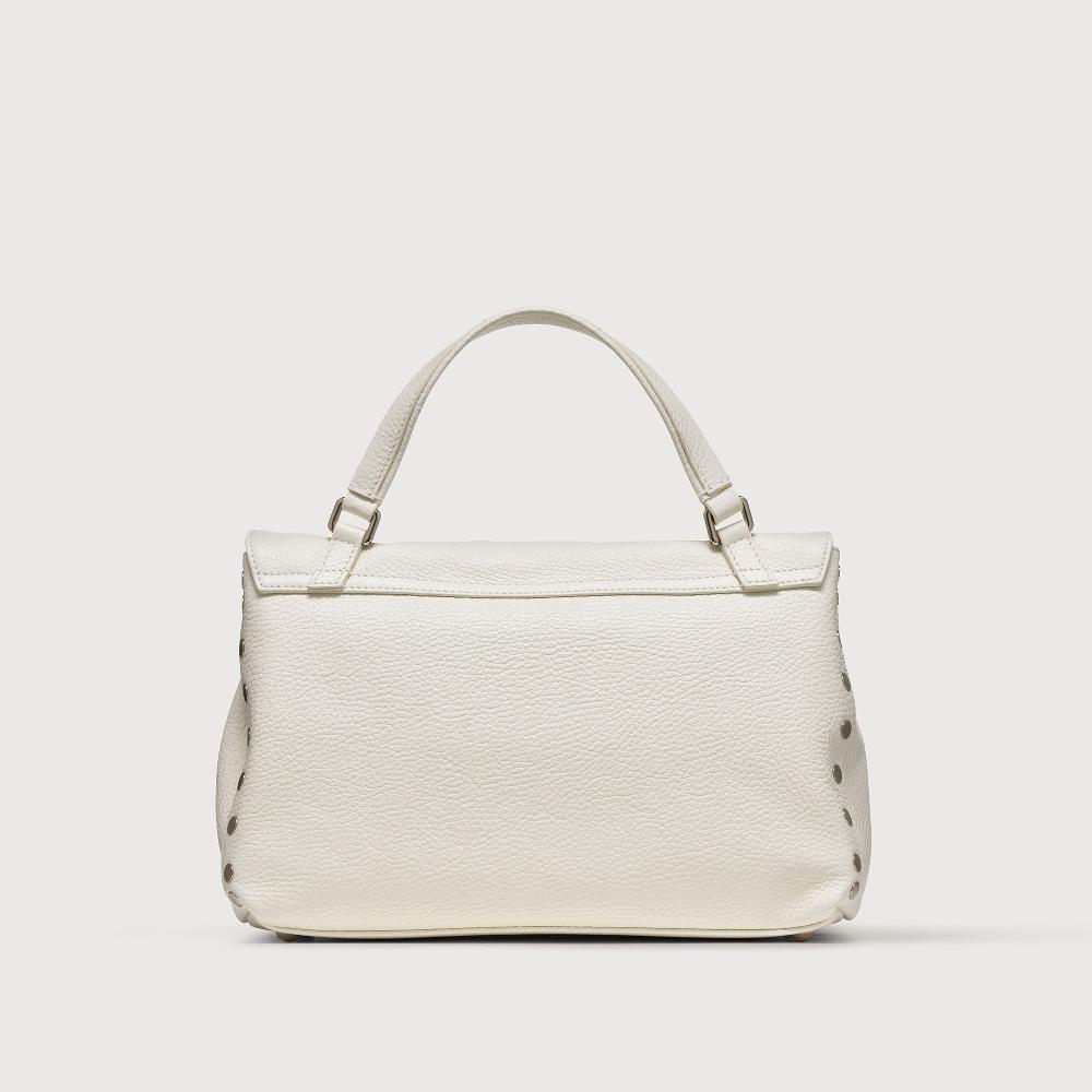 Zanellato BORSA POSTINA® SMALL IN PELLE MARTELLATA BIANCO LATTE | Zanellato